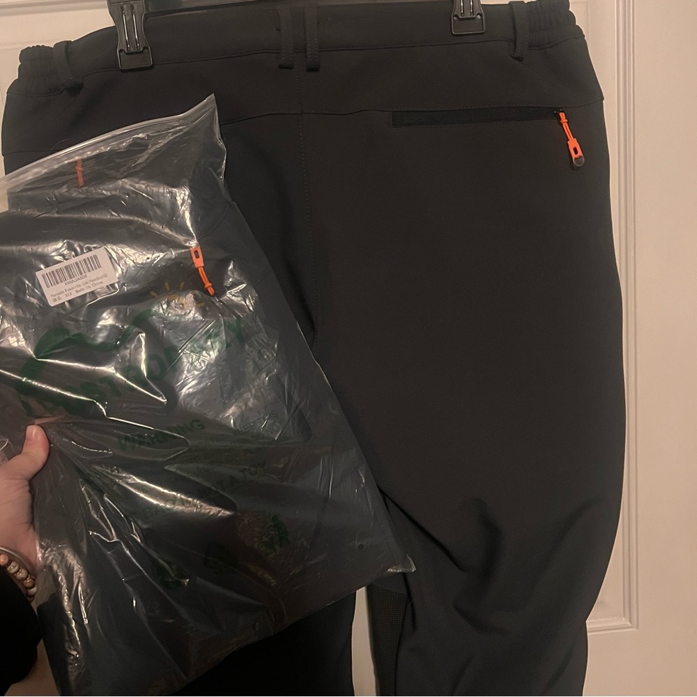 Postropaky Women Gray & Black Snow ski Pants warm stretch waterproof soft shell - Picture 9 of 10